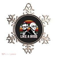 Like A Boss Presidents Day Washington Lincoln Abe George Ornament thumb 0