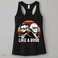 Like A Boss Presidents Day Washington Lincoln Abe George Women's Tank Top thumb 3