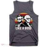 Like A Boss Presidents Day Washington Lincoln Abe George Tank Top thumb 0