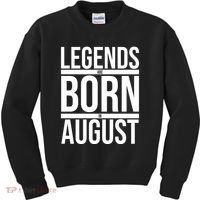 Legends Are Born In August Gift Kids Sweatshirt thumb 0