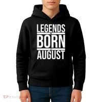 Legends Are Born In August Gift Kids Hoodie thumb 4
