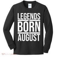 Legends Are Born In August Gift Kids Long Sleeve Shirt thumb 0