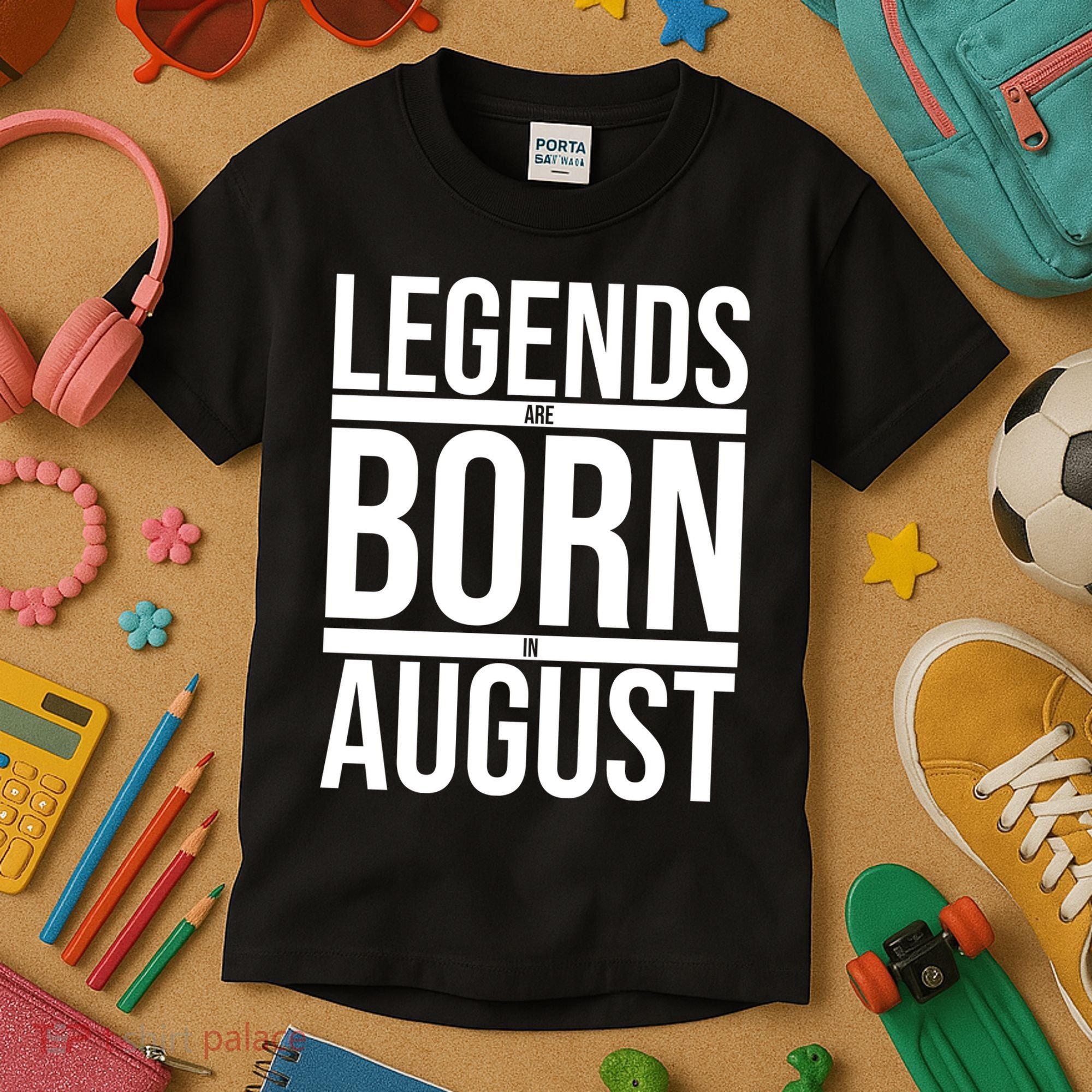 Legends Are Born In August Gift Kids T-Shirt