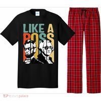 Like A Boss Presidents Day Washington Lincoln Abe George Pajama Set thumb 0