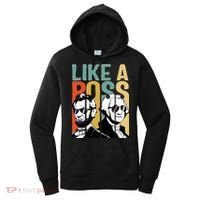 Like A Boss Presidents Day Washington Lincoln Abe George Women's Hoodie thumb 0