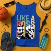Like A Boss Presidents Day Washington Lincoln Abe George Tank Top thumb 4