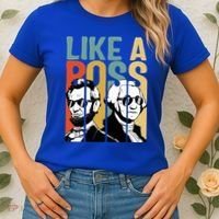 Like A Boss Presidents Day Washington Lincoln Abe George Women's T-Shirt thumb 2