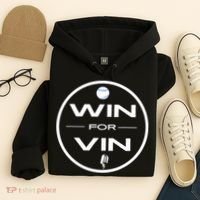 Los Angeles Baseball Win For Vin Microphone Hoodie thumb 4
