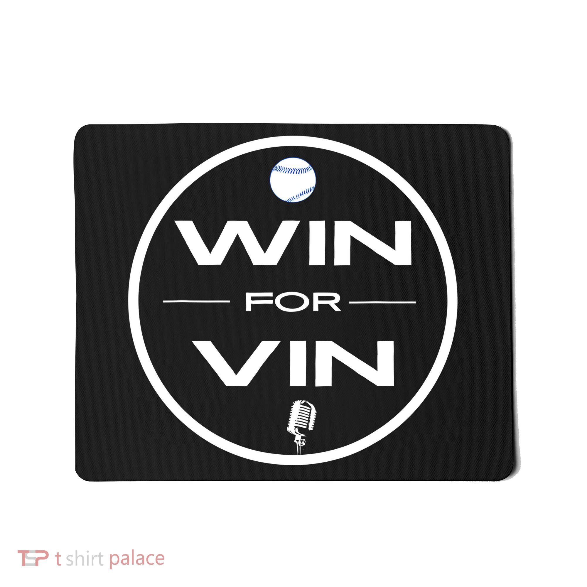 Los Angeles Baseball Win For Vin Microphone Mousepad