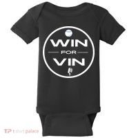 Los Angeles Baseball Win For Vin Microphone Baby Bodysuit thumb 0