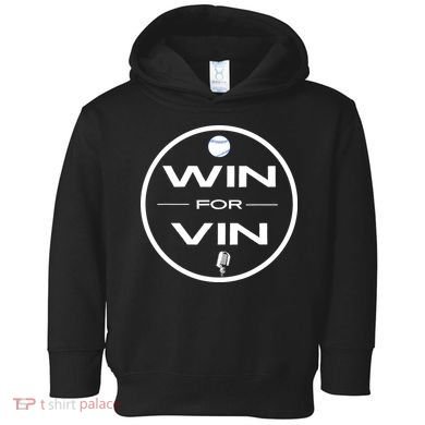 Los Angeles Baseball Win For Vin Microphone Toddler Hoodie