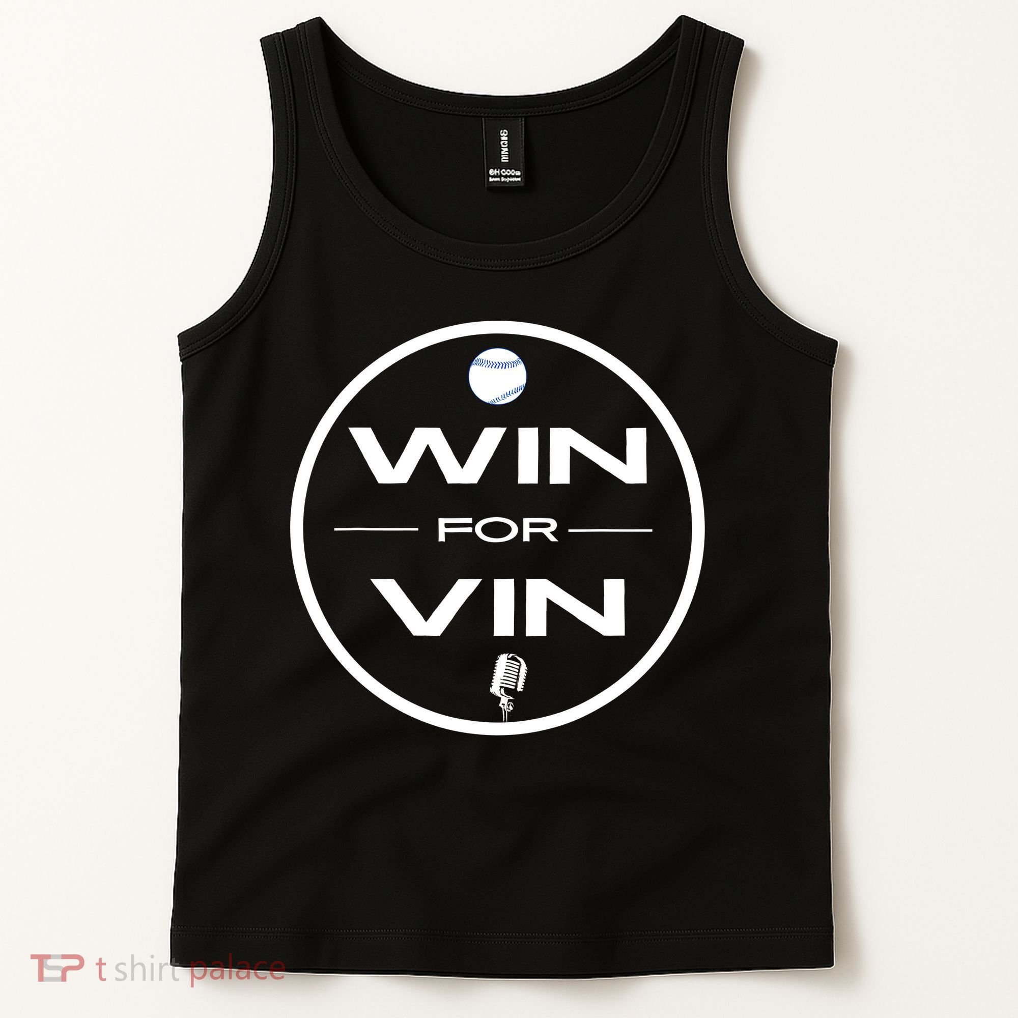 Los Angeles Baseball Win For Vin Microphone Tank Top