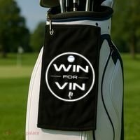 Los Angeles Baseball Win For Vin Microphone Golf Towel thumb 2