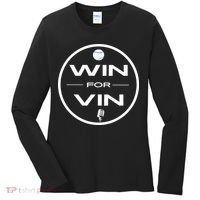 Los Angeles Baseball Win For Vin Microphone Women's Long Sleeve Shirt thumb 0