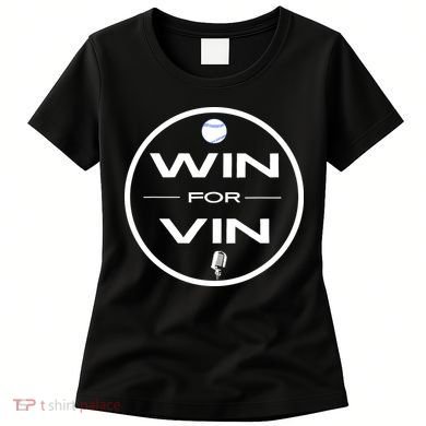 Los Angeles Baseball Win For Vin Microphone Women's T-Shirt