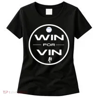 Los Angeles Baseball Win For Vin Microphone Women's T-Shirt thumb 0
