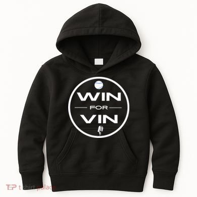 Los Angeles Baseball Win For Vin Microphone Kids Hoodie