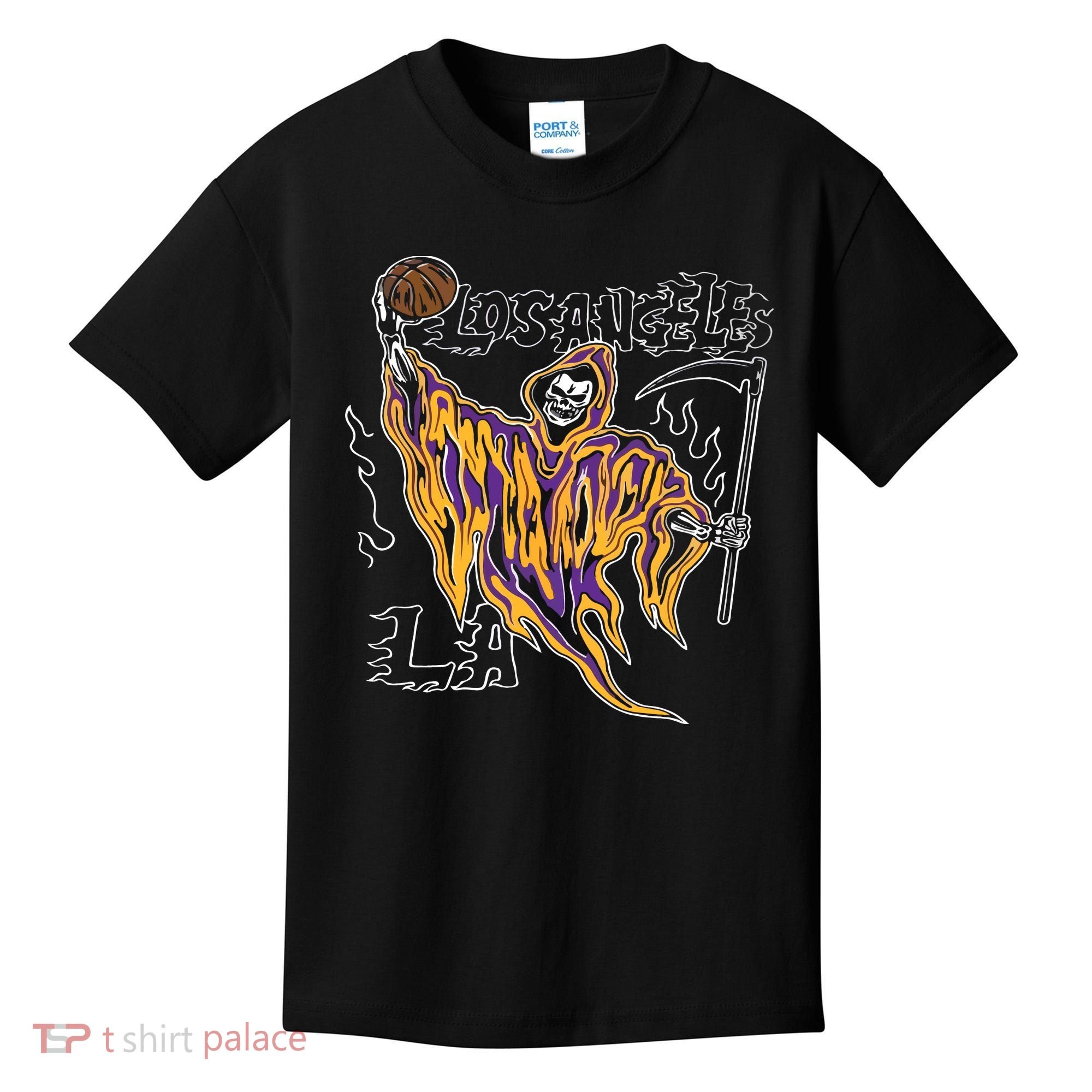 Los Angeles Basketball Player Kids T-Shirt