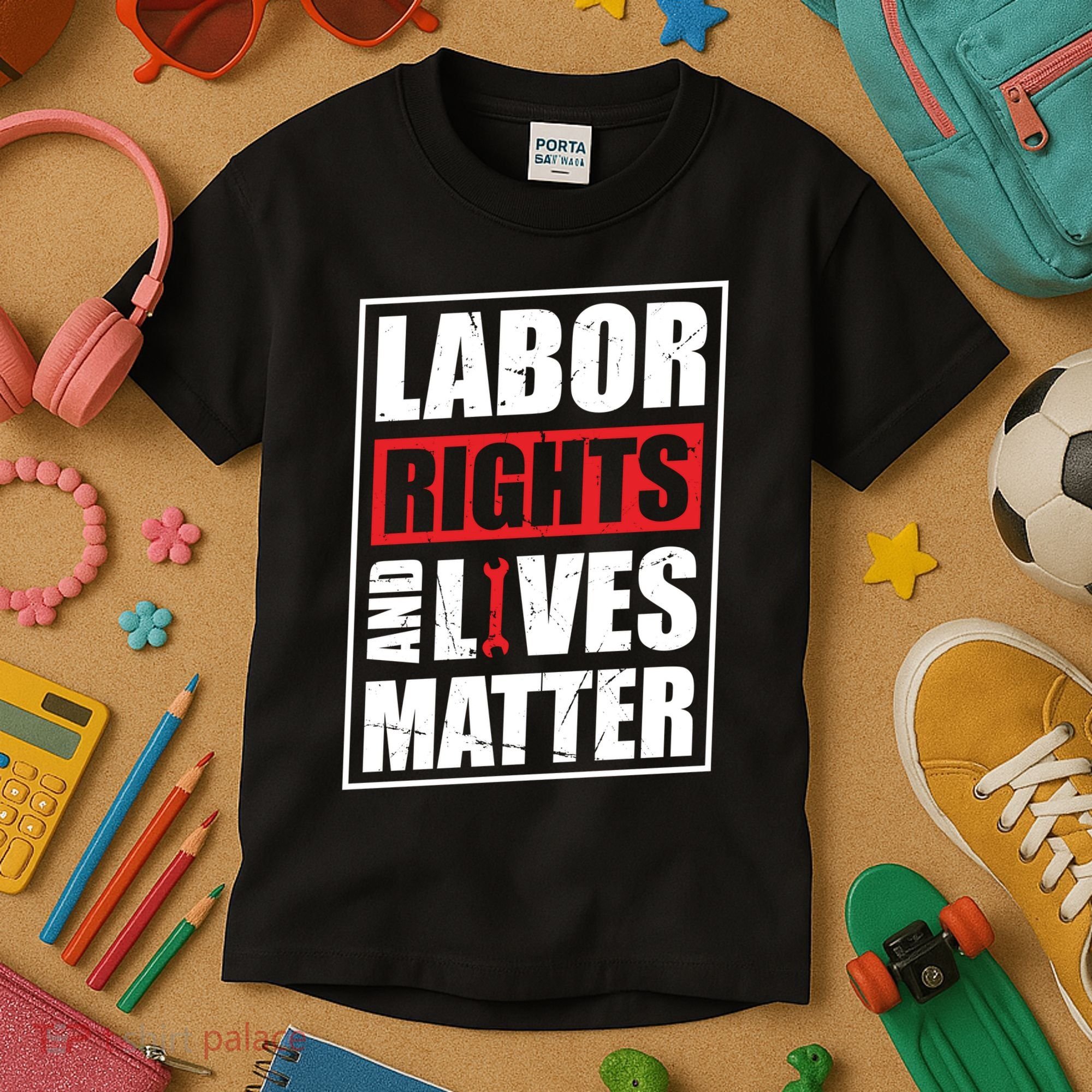 Labor Rights And Lives Matter  Kids T-Shirt