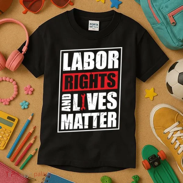 Labor Rights And Lives Matter  Kids T-Shirt