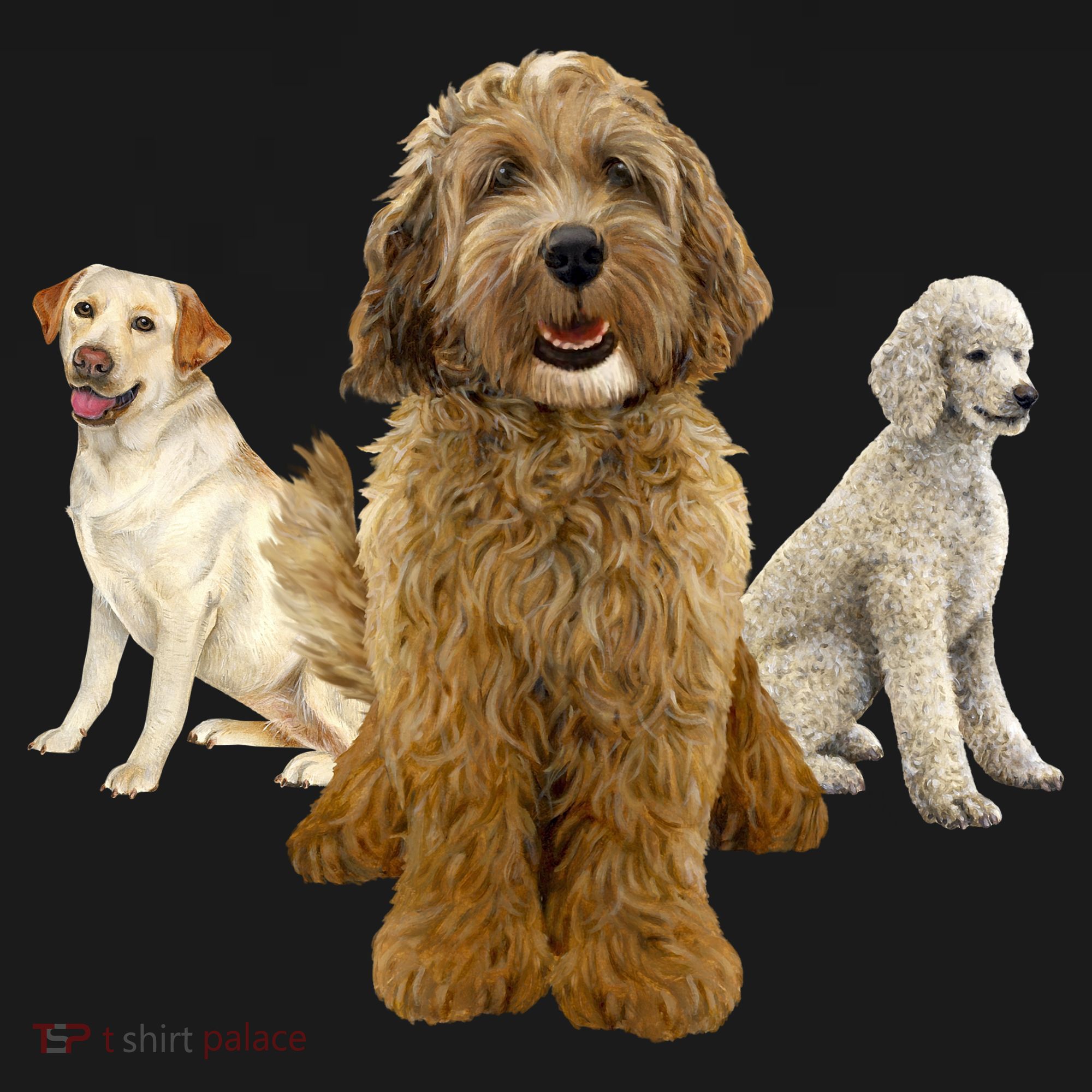 Labradoodle Trio Doggie Tank
