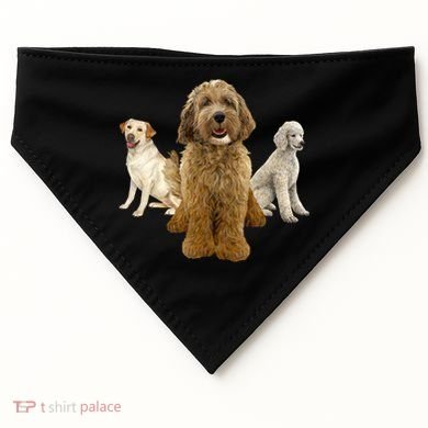Labradoodle Trio USA-Made Doggie Bandana
