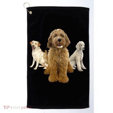Labradoodle Trio Golf Towel
