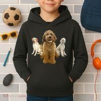 Labradoodle Trio Kids Hoodie thumb 2