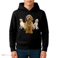 Labradoodle Trio Kids Hoodie thumb 4