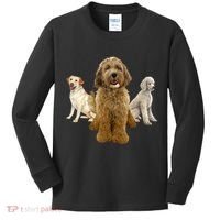 Labradoodle Trio Kids Long Sleeve Shirt thumb 0