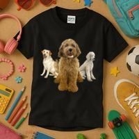 Labradoodle Trio Kids T-Shirt thumb 3