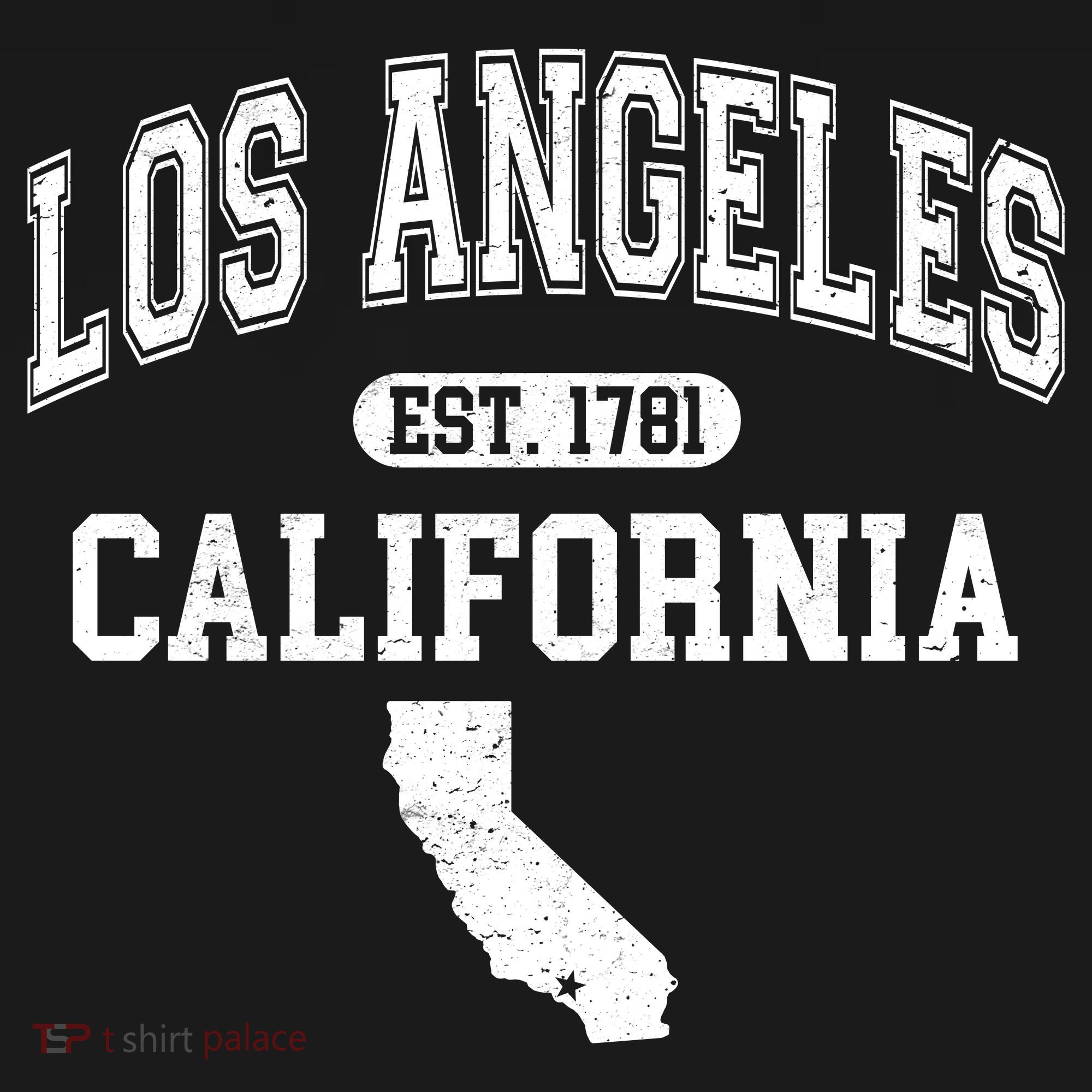 Los Angeles California Est 1781 Varsity Women's Hoodie
