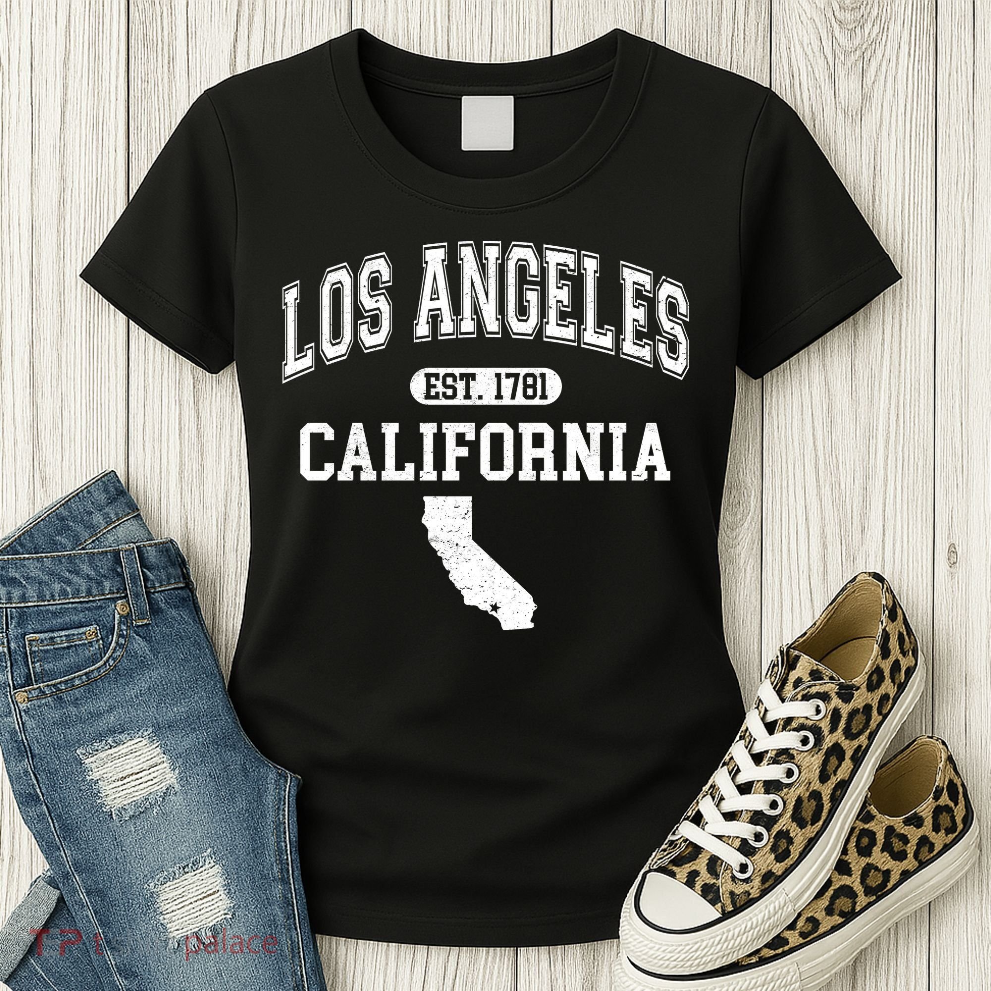 Los Angeles California Est 1781 Varsity Women's T-Shirt