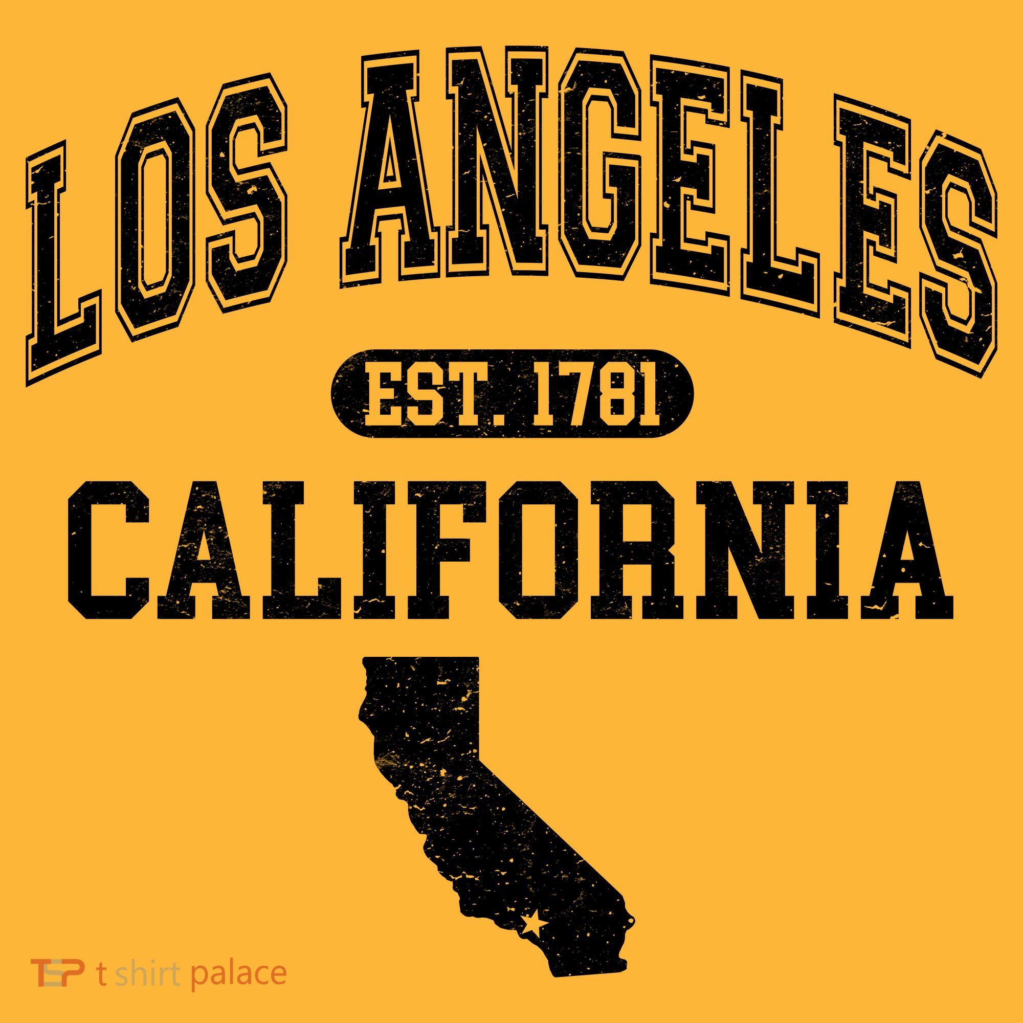 Los Angeles California Est 1781 Varsity Long Sleeve Shirt