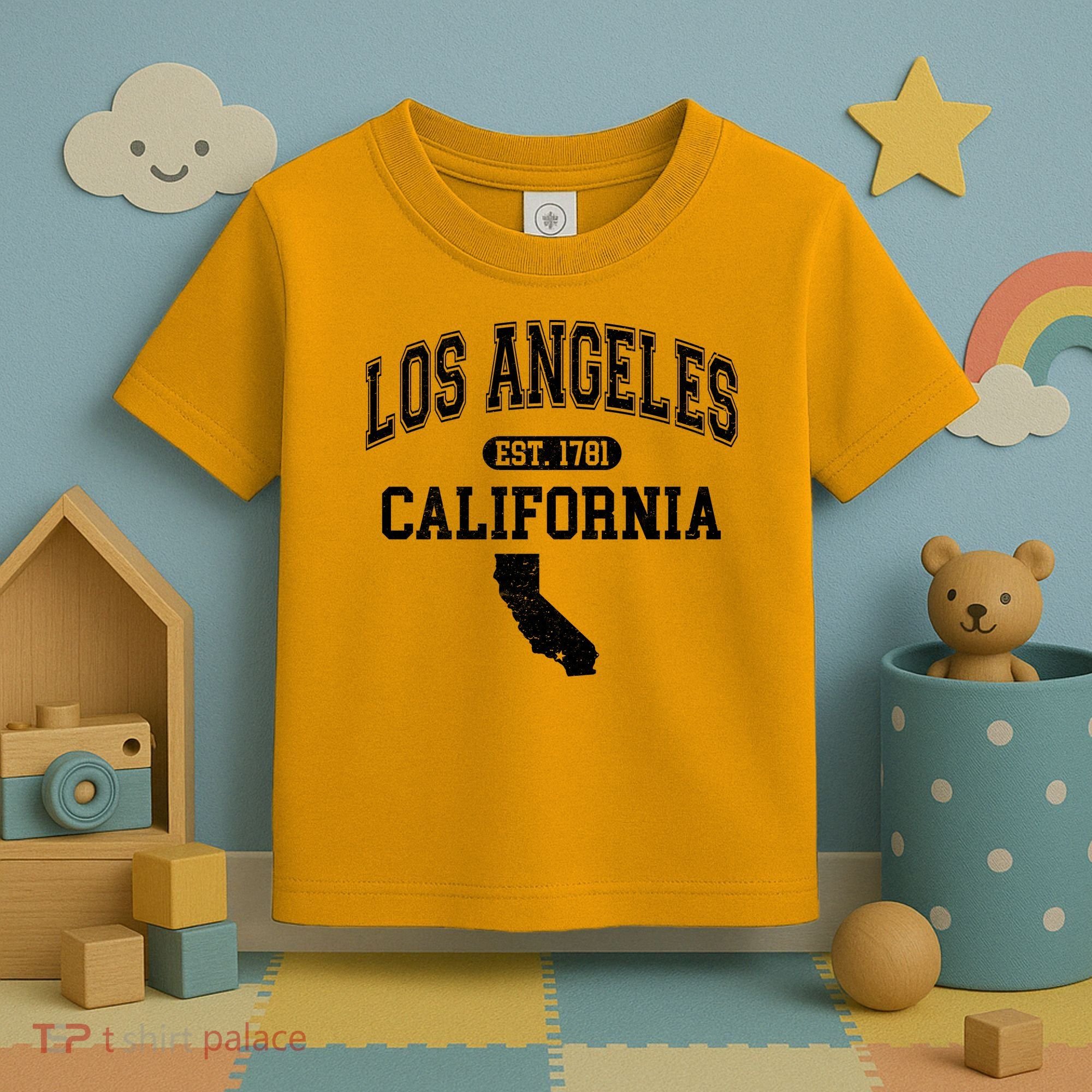 Los Angeles California Est 1781 Varsity Toddler T-Shirt