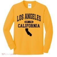 Los Angeles California Est 1781 Varsity Kids Long Sleeve Shirt thumb 0