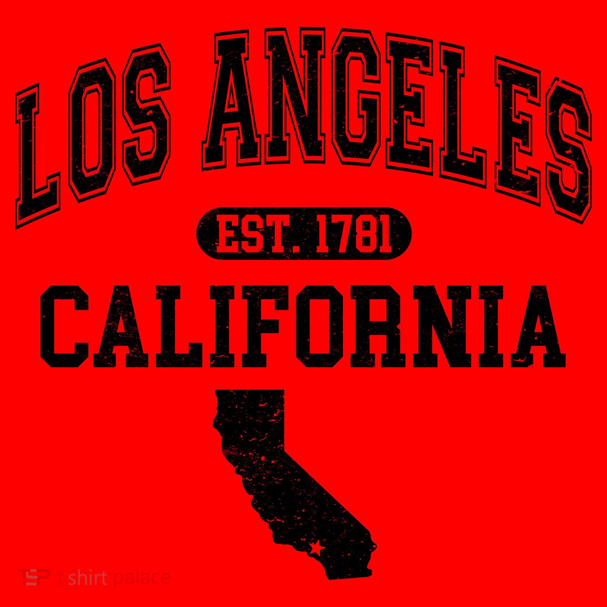 Los Angeles California Est 1781 Varsity Santa Hat