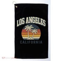 Los Angeles California Retro Golf Towel thumb 0