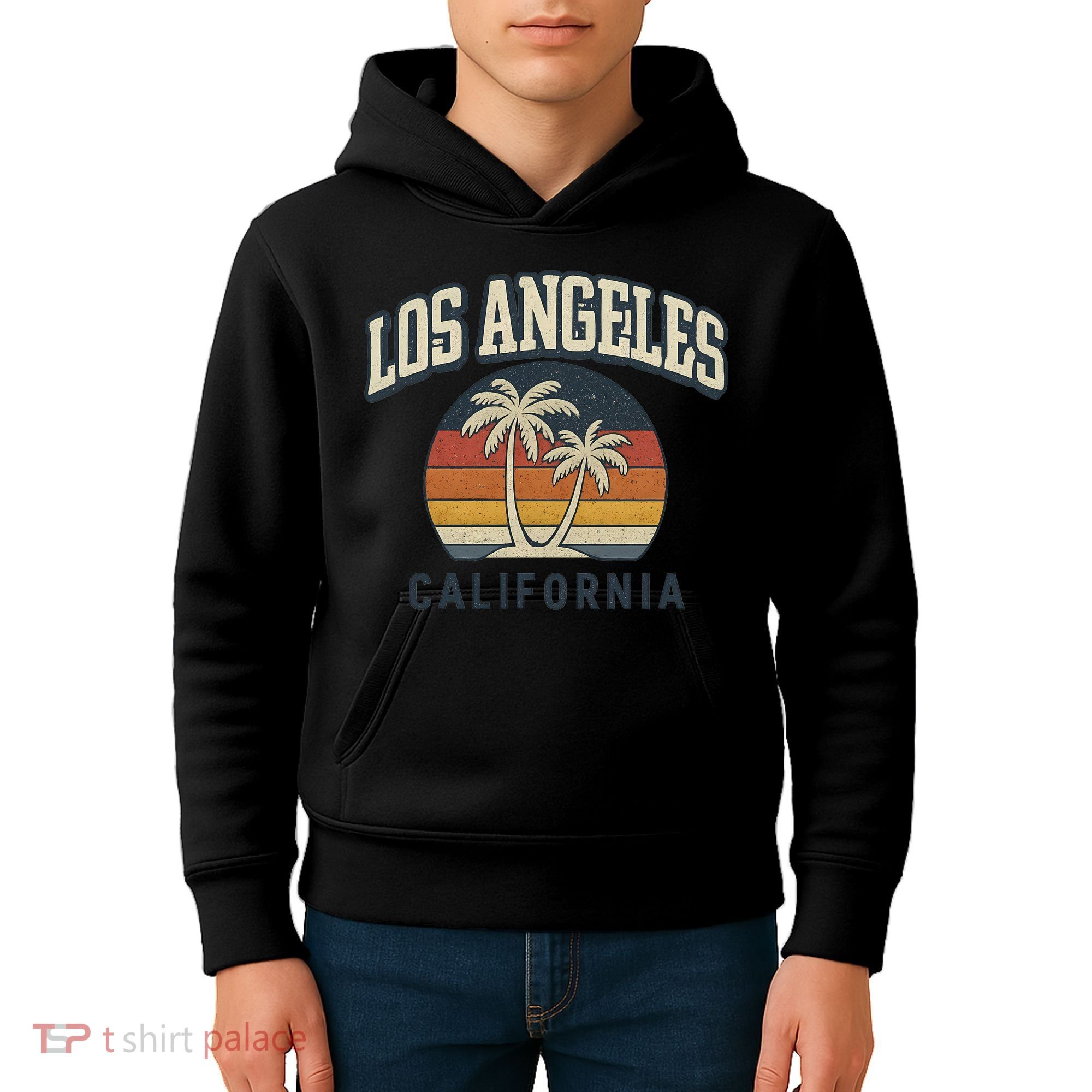 Los Angeles California Retro Kids Hoodie