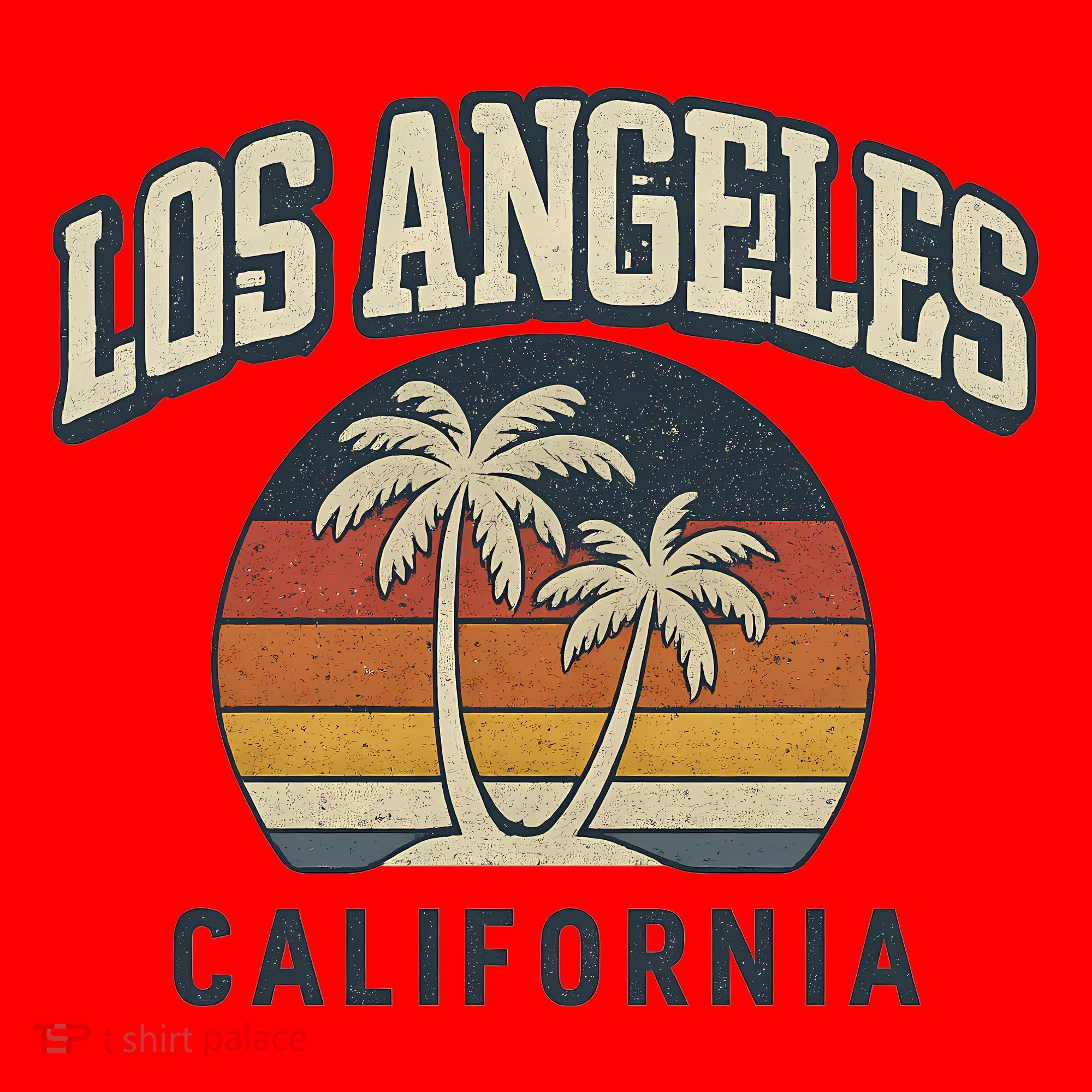 Los Angeles California Retro Santa Hat