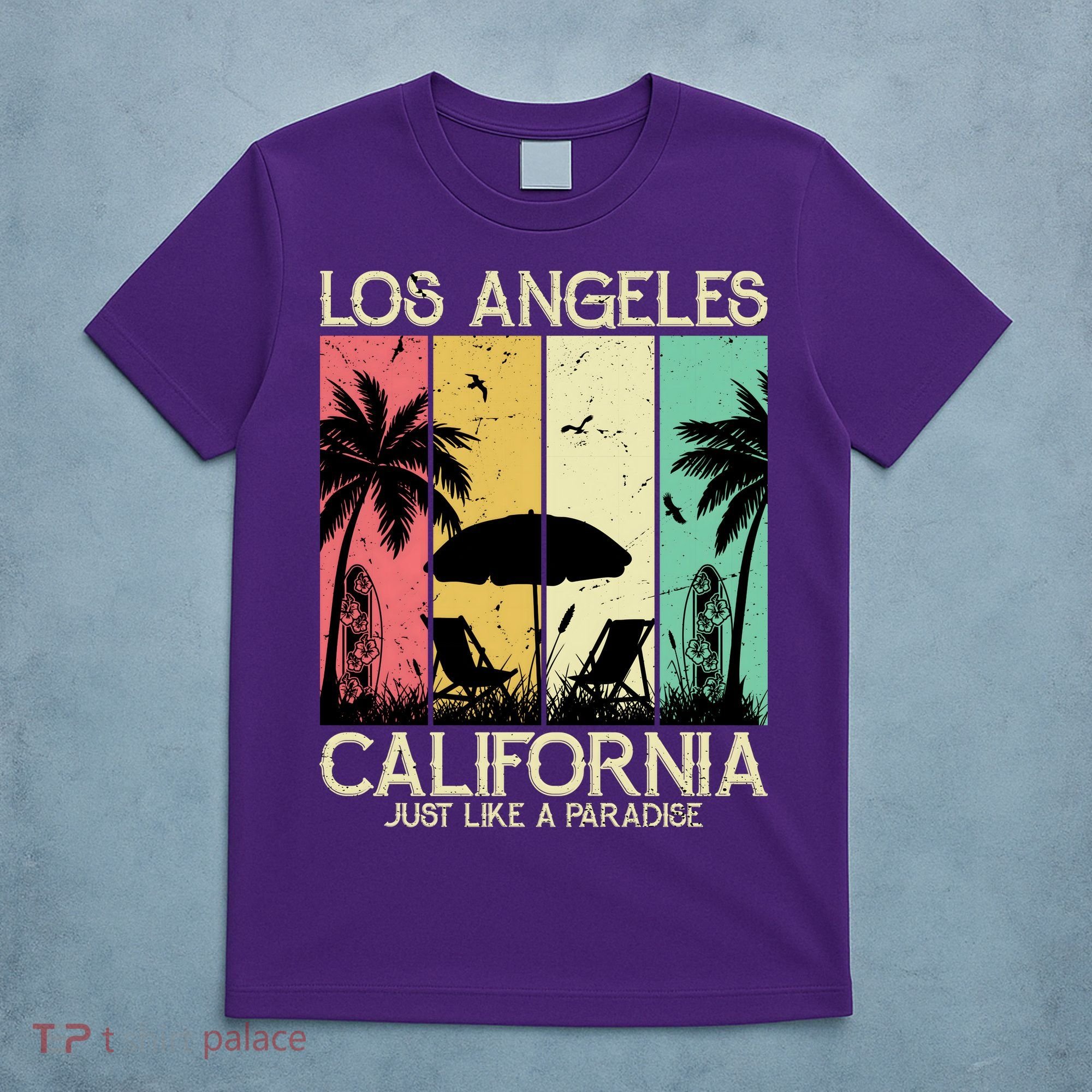 Los Angeles California Just Like A Paradise Retro T-Shirt