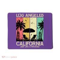 Los Angeles California Just Like A Paradise Retro Mousepad thumb 0