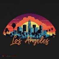 Los Angeles California City Downtown Skyline California L.A. T-Shirt thumb 7
