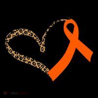 Leukemia Awareness Cancer Leopard Print Heart Orange Ribbon Gift Coffee Mug thumb 5