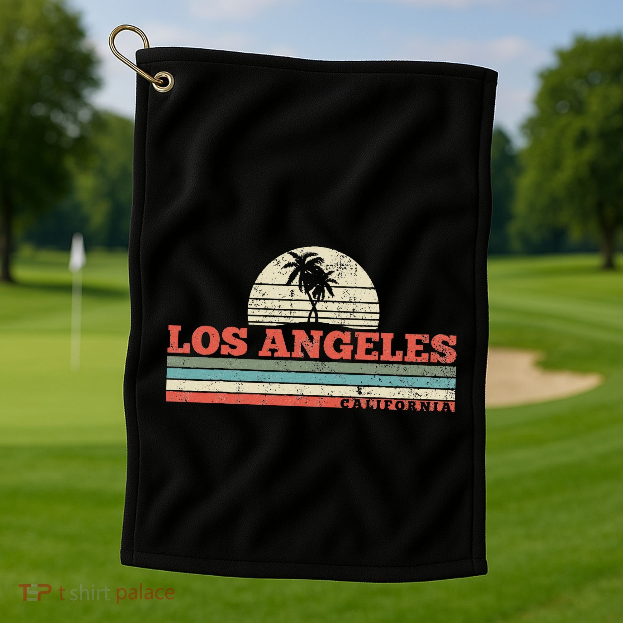 Los Angeles California Golf Towel