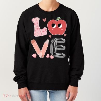 Love Apple Cute Teacher Gift Women's Sweatshirt