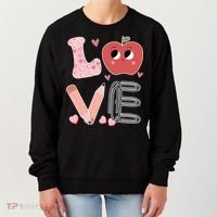 Love Apple Cute Teacher Gift Women's Sweatshirt thumb 0
