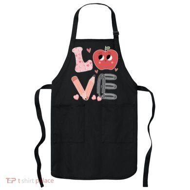 Love Apple Cute Teacher Gift Apron