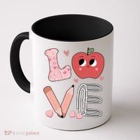 Love Apple Cute Teacher Gift Coffee Mug thumb 0