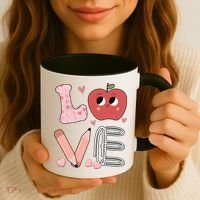 Love Apple Cute Teacher Gift Coffee Mug thumb 3